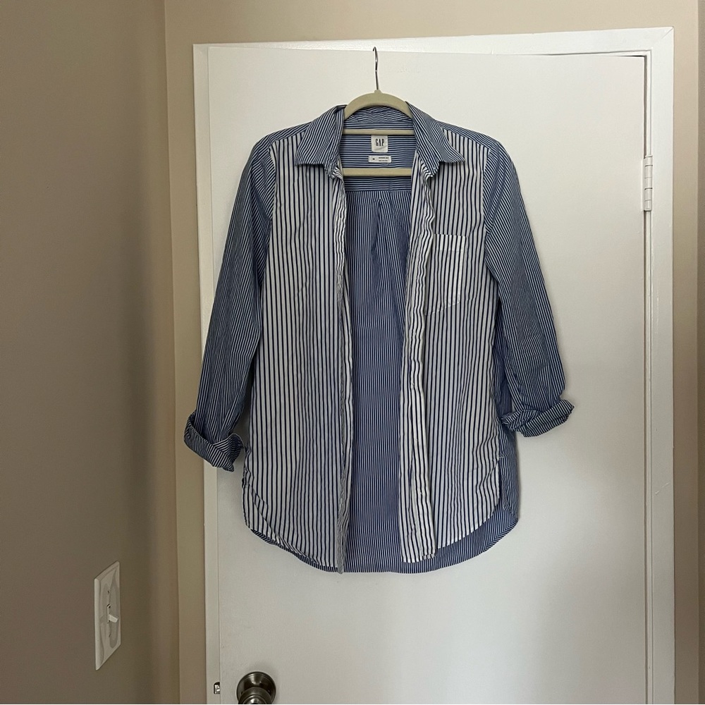 Oversized boyfriends button up shirt